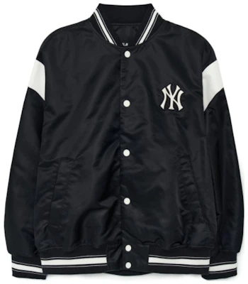 MLB Nylon Varsity New York Yankees Baseball Collar Jacket Unisex Black 3AJPV0331-50BKS Buy MLB Nylon Varsity New York Yankees Baseball Collar Jacket Unisex Black 3AJPV0331-50BKS
