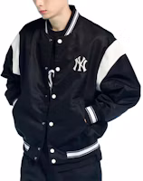 Purchase MLB 尼龍紐約洋基棒球領夾克 男女通用 黑色 3AJPV0331-50BKS