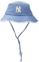 MLB Original Design Fisherman Bucket Hat Blue - Unisex Couples Style 3AHTD025N MLB Original Design Fisherman Bucket Hat Blue - Unisex Couples Style 3AHTD025N