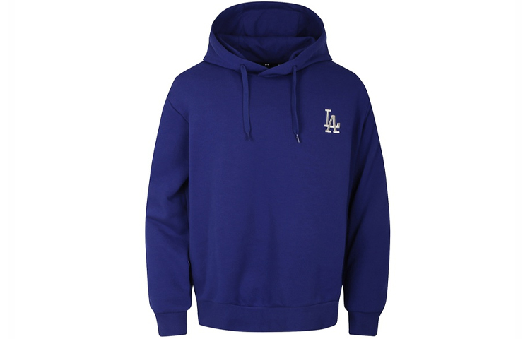 MLB Oversized Logo Print College Sweatshirt Unisex - Blue 31HDR1941-07U