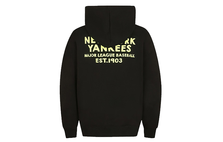 MLB Oversized Printed Black Hoodie - Unisex Long Sleeve Casual Gift Idea 31HD21011-50L