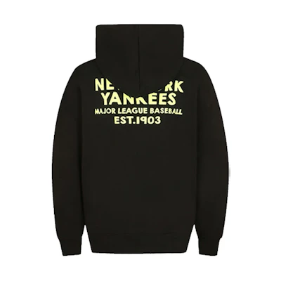 MLB Oversized Printed Black Hoodie - Unisex Long Sleeve Casual Gift Idea 31HD21011-50L