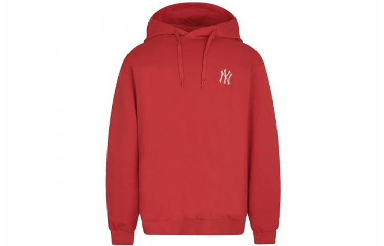 MLB Oversized Thin Sports Sweatshirt with Large Logo Print Unisex Red 31HDR1941-50R