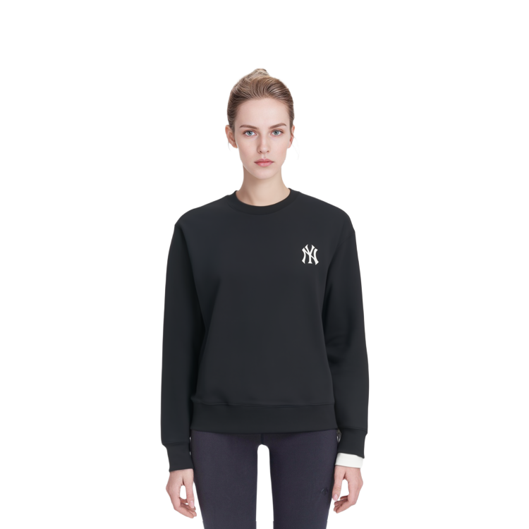 MLB Paisley Logo Crewneck Sweatshirt Unisex Black 3AMT53014-50BKS 圖 8