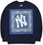 Order MLB Paisley New York Yankees Crewneck Sweatshirt Navy Unisex Musim Gugur 3AMT53014-50NYD