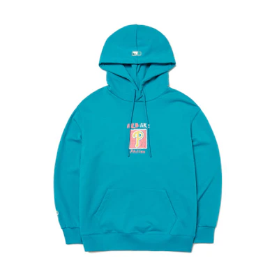 MLB Philadelphia Phillies Letter Print Pullover Hoodie Unisex Blue 3AHDL0314-10MTS