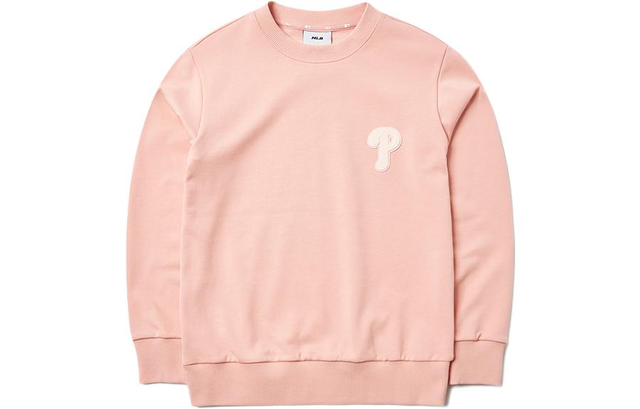 MLB Philadelphia Phillies Logo Crewneck Sweatshirt Pink Unisex Casual Fit 3AMTEC514-10PKS