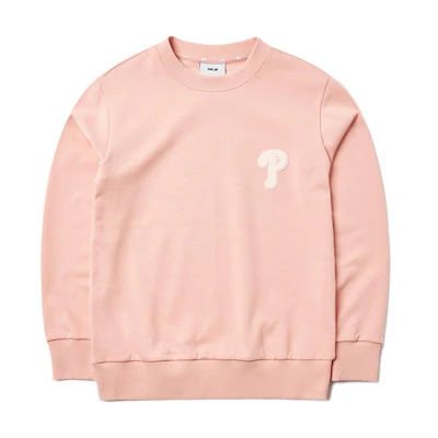 MLB Philadelphia Phillies Logo Crewneck Sweatshirt Pink Unisex Casual Fit 3AMTEC514-10PKS