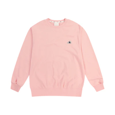 MLB Pink Embroidered Logo Unisex Long Sleeve Sweatshirt 31MTC4941-50P