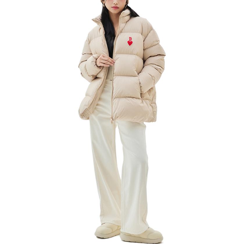 Purchase MLB Pink Heart Embroidered Zip-Up Jacket Unisex 3ADJH0236-43BGS