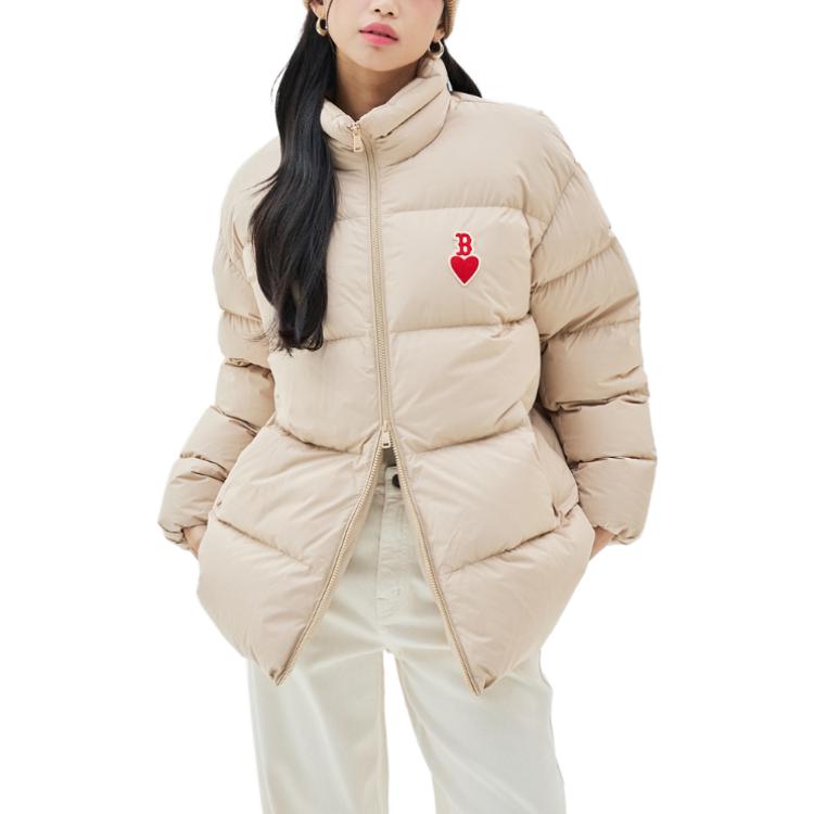 Sizing MLB Pink Heart Embroidered Zip-Up Jacket Unisex 3ADJH0236-43BGS