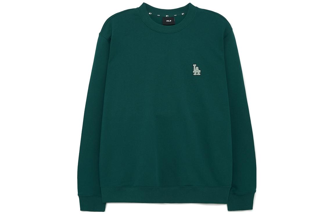 MLB Plain Green Crewneck Pullover Sweatshirt Long Sleeve 3AMTB0134-07GND