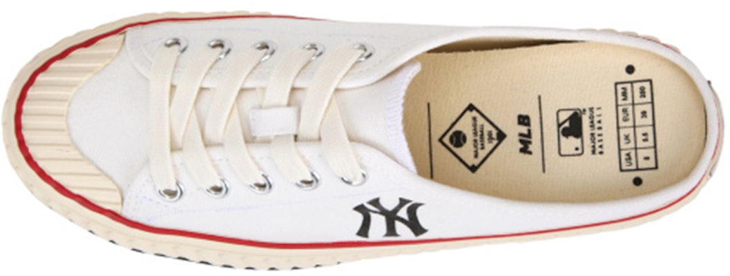 MLB Play Ball Canvas Low 'White Slip-On' 32SHS1111-50W Shop MLB Play Ball Canvas Low 'White Slip-On' 32SHS1111-50W