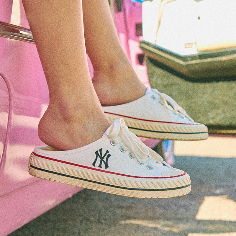 Cheap MLB Play Ball Canvas Low 'White Slip-On' 32SHS1111-50W