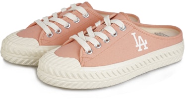 MLB Play Ball 半拖 低幫 帆布鞋 男女同款 櫻花粉 Lookbook MLB Play Ball 半拖 低幫 帆布鞋 男女同款 櫻花粉