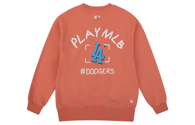 MLB Play Series Dodgers Graffiti Sweatshirt Orange Unisex Long Sleeve 31MT07011-07O