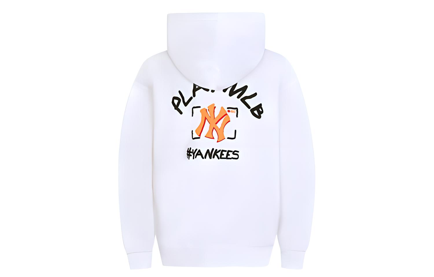 MLB Play Series Loose Fit Graffiti Print Long Sleeve Sweatshirt Unisex White 31HD07011-50W
