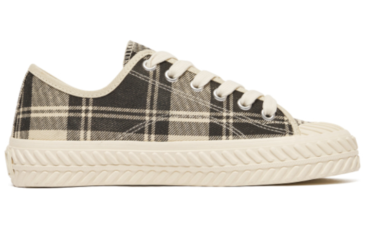 MLB Playball 'Checkerboard Beige' Low Top Canvas Sneakers 圖 2