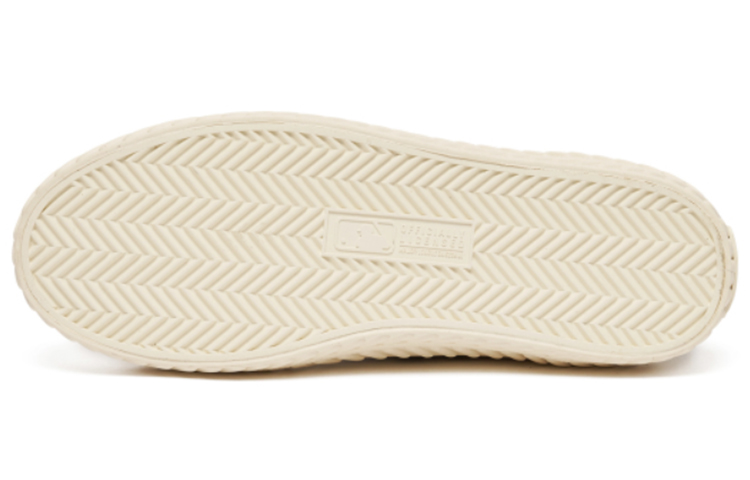 MLB Playball 'Checkerboard Beige' Low Top Canvas Sneakers 圖 6