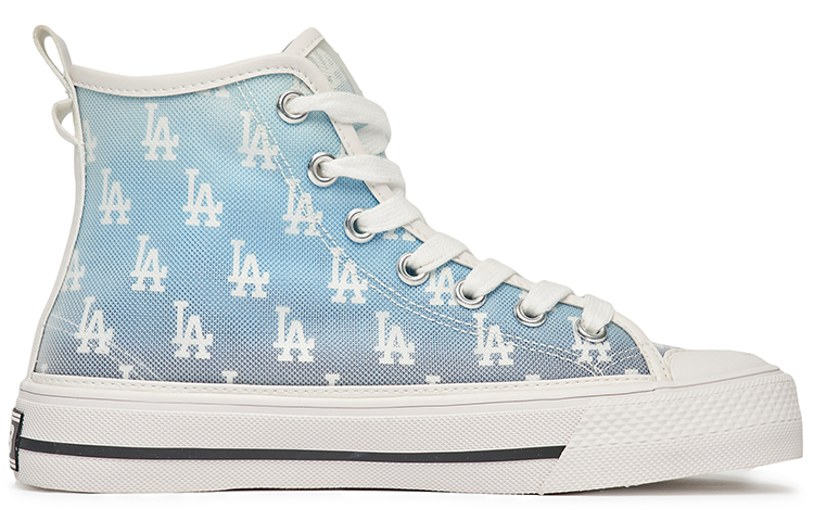 Order MLB Playball High '白色蓝色字母印花' 高帮鞋 3ACVCMM2N-07BLS