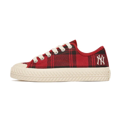 MLB Playball Low Top Canvas 'Checkered Red'