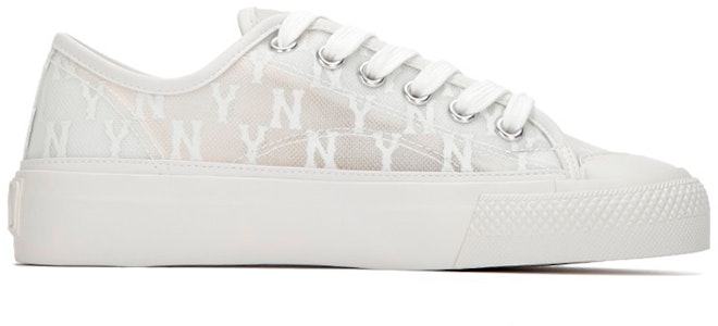 MLB Playball Mono Mesh 印花 流行休閒 低筒 帆布鞋 男女同款 象牙白 Order MLB Playball Mono Mesh 印花 流行休閒 低筒 帆布鞋 男女同款 象牙白