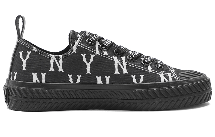 Order MLB Playball Monogram 舒適 耐磨 低幫 帆布鞋 男女同款 黑色