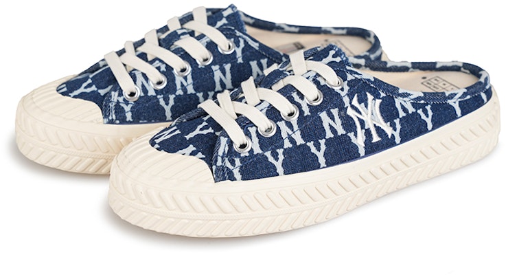 MLB Playball Mule Mono Denim 半拖 低幫 帆布鞋 男女同款 牛仔深藍 Lookbook MLB Playball Mule Mono Denim 半拖 低幫 帆布鞋 男女同款 牛仔深藍