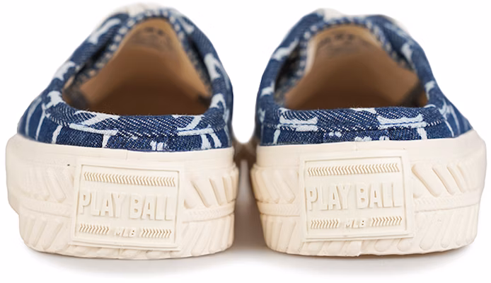 MLB Playball Mule Mono Denim 半拖 低幫 帆布鞋 男女同款 牛仔深藍 Shop MLB Playball Mule Mono Denim 半拖 低幫 帆布鞋 男女同款 牛仔深藍