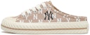 MLB Playball Mule 'Cetakan Fesyen Monogram Beige' 3AMUM212N-50BGD
