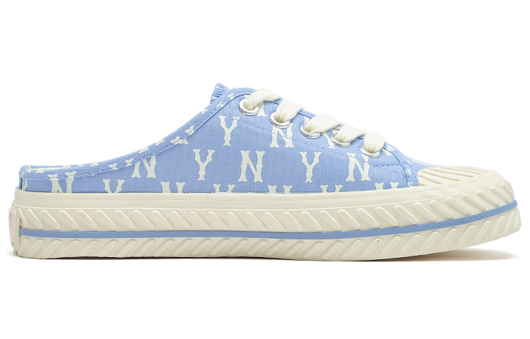 【MLB】送料・関税込★Playball Mule Monogram★3AMUM212N Giày MLB Playball Mule Blue Monogram 3AMUM212N-50BLL
