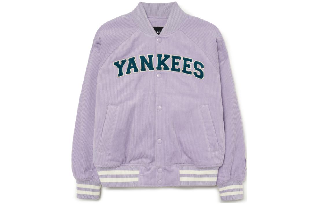 MLB Purple Letter Single-Breasted Jacket Unisex 3AJPV1334-50LDL