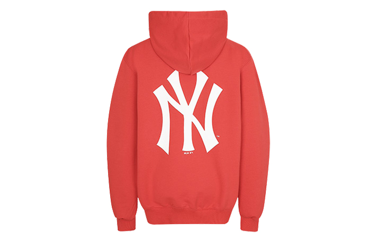MLB Red Big Logo Print Long-Sleeve Sweatshirt Unisex 31HD03011-50R