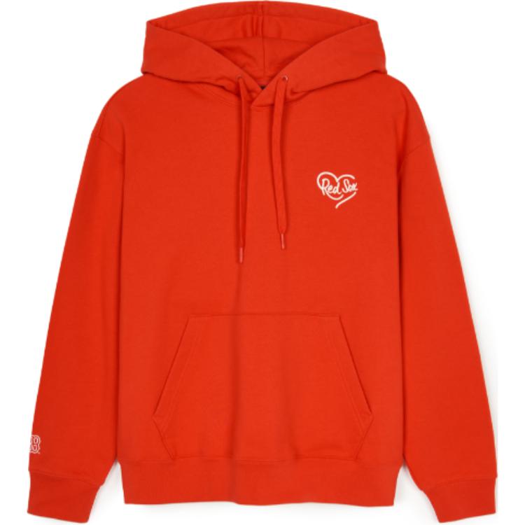 MLB Red Sox Logo Pullover Hoodie - Boston Red Sox Casual Outdoor Sportswear Red 3AHDH0144-43RDS