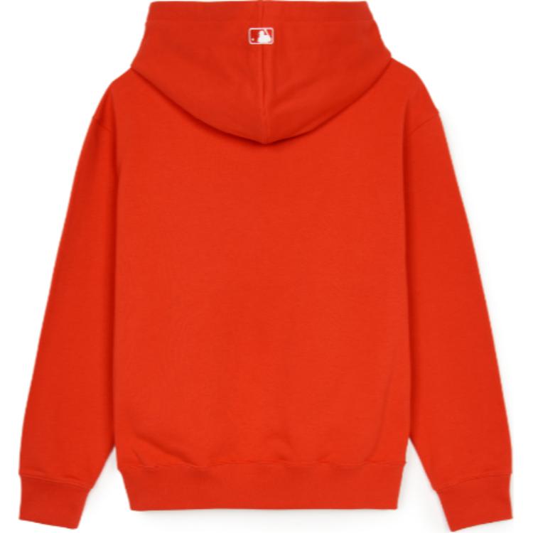 Lookbook MLB 레드삭스 로고 풀오버 후디 - 보스턴 레드삭스 캐주얼 아웃도어 스포츠웨어 레드 3AHDH0144-43RDS