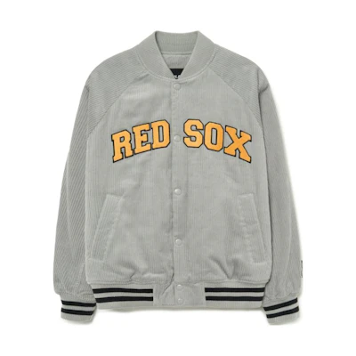 MLB Relaxed Fit Letter Print Gray Long-Sleeve Jacket 3AJPV1334-43GRL