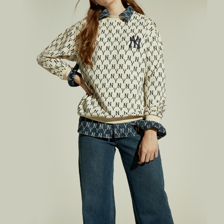 MLB Retro All-Over Floral Crewneck Sweatshirt Unisex 31MTM2041-50I 圖 4