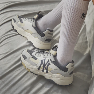 MLB复古厚底低帮鞋“灰色” 3ASHC3S1N-50CGS Details for MLB复古厚底低帮鞋“灰色” 3ASHC3S1N-50CGS