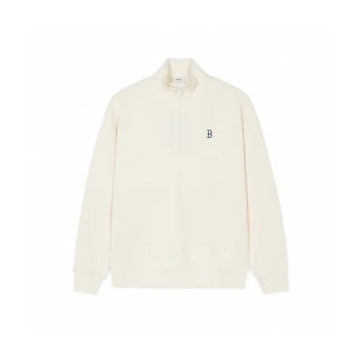 MLB Retro Half-Zip Pullover Sweatshirt Unisex Off-White 3AMTB0241-43CRD