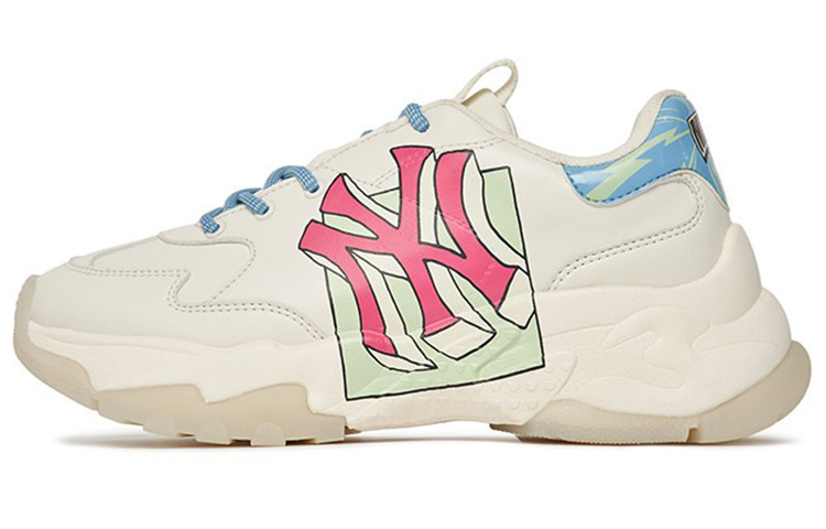 MLB Retro Print Low 'White Blue' 3ASHCLC2N-50IVS