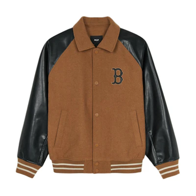 MLB Retro Varsity Style Loose Fit Warm Jacket Unisex - Brown 3AJPM1146-43CAD