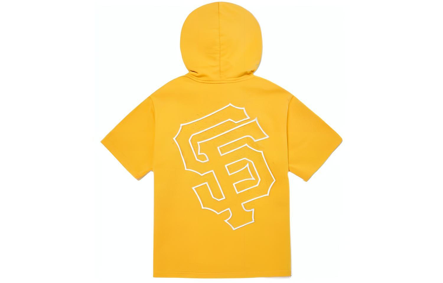 MLB San Francisco Giants Logo Hoodie Short Sleeve Unisex Yellow 3AHDB0423-14ORL