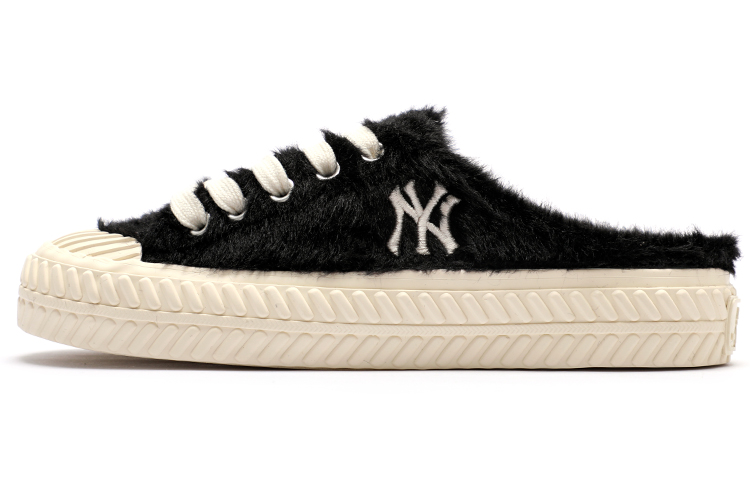 Buy MLB 黑色海马毛懒人鞋 3AMUUD316-50BKS