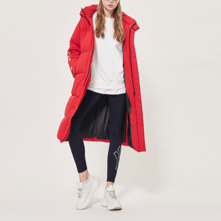MLB Small Logo Embroidered Red Down Jacket Unisex Winter Edition 31DJS2961-50R 圖 4