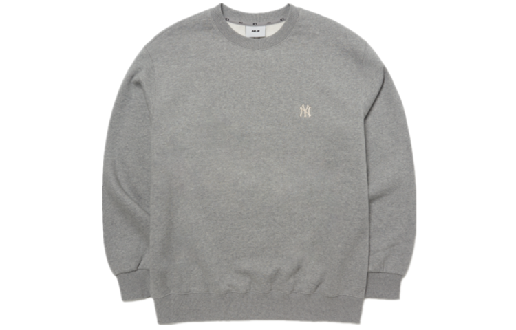 MLB Small Logo Pattern Unisex Gray Long Sleeve Sweatshirt 3AMTB0616-50MGS