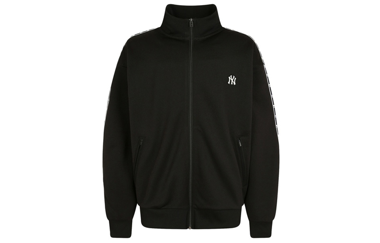 MLB Small Logo Stand Collar Jacket Black Unisex Casual Sportswear 31TRT1941-50L