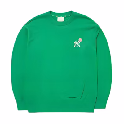 MLB Smiley Face Green Casual Sweatshirt Unisex 3AMTEC524-GREEN