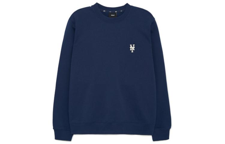 MLB Solid Color Casual Crewneck Sweatshirt Blue () 3AMTB0134-09NYS