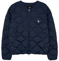 MLB Solid Color Zip-Up Jacket - Blue 3LDJB0536-07NYD MLB Solid Color Zip-Up Jacket - Blue 3LDJB0536-07NYD