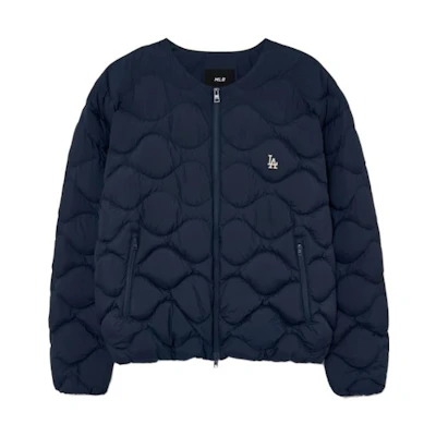 MLB Solid Color Zip-Up Jacket - Blue 3LDJB0536-07NYD